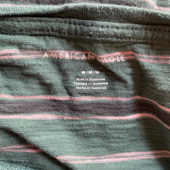 3/$30 American Eagle Striped Crop Top - Picture 2 of 3